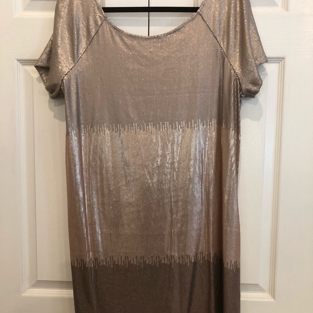 Free People short sleeve matte sequins dress